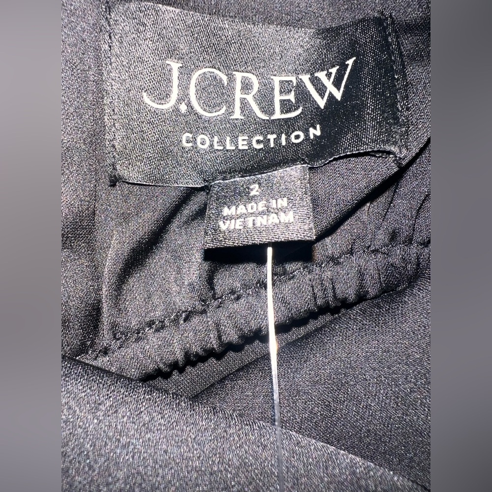 NWT J.Crew Collection Gwyneth Strapless Dress in Black - Picture 4 of 5